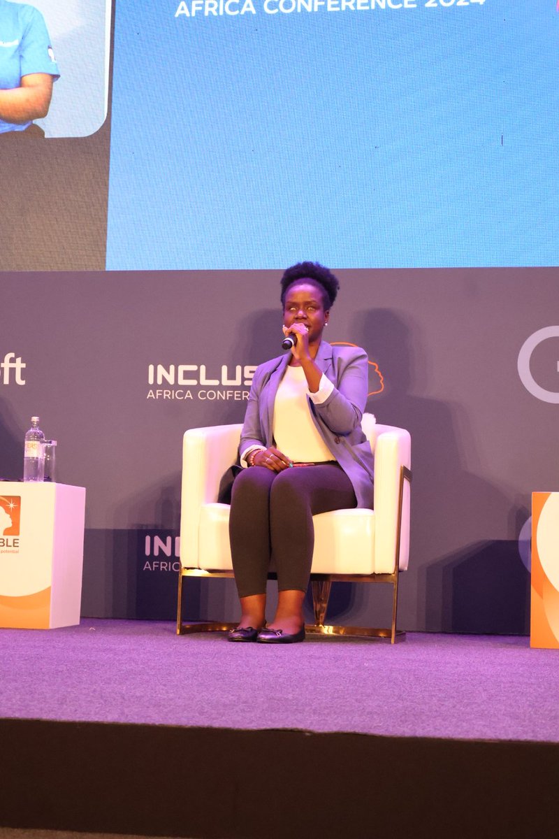'We need more inclusive champions in the non-disabled persons to be the voice of #DisabilityAccessibility including political leaders and key corporates so as to shape discourse and influence policy and decisions. Senator @CrystalAsige #InclusiveAfrica2024