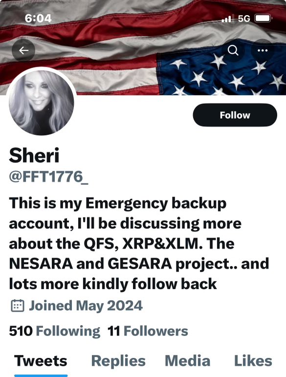 This account isn’t me. It’s NOT my “emergency backup”🙄 @FFT1776_ 👈🏻 not me. My account does not have the underscore after the 1776. Please report for impersonation.❤️🙌🏻