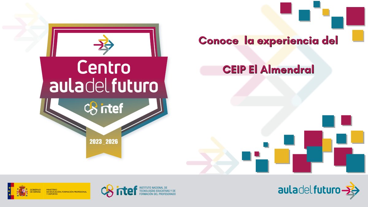 🆕Ya está aquí la nueva #experienciaAdF del CEIP El Almendral (Sevilla) 👉Un #AdF que aplica las metodologías activas en nuevos espacios con tecnologías digitales siendo el profesorado el motor del propio proyecto 🔗auladelfuturo.intef.es/experiencias/c…