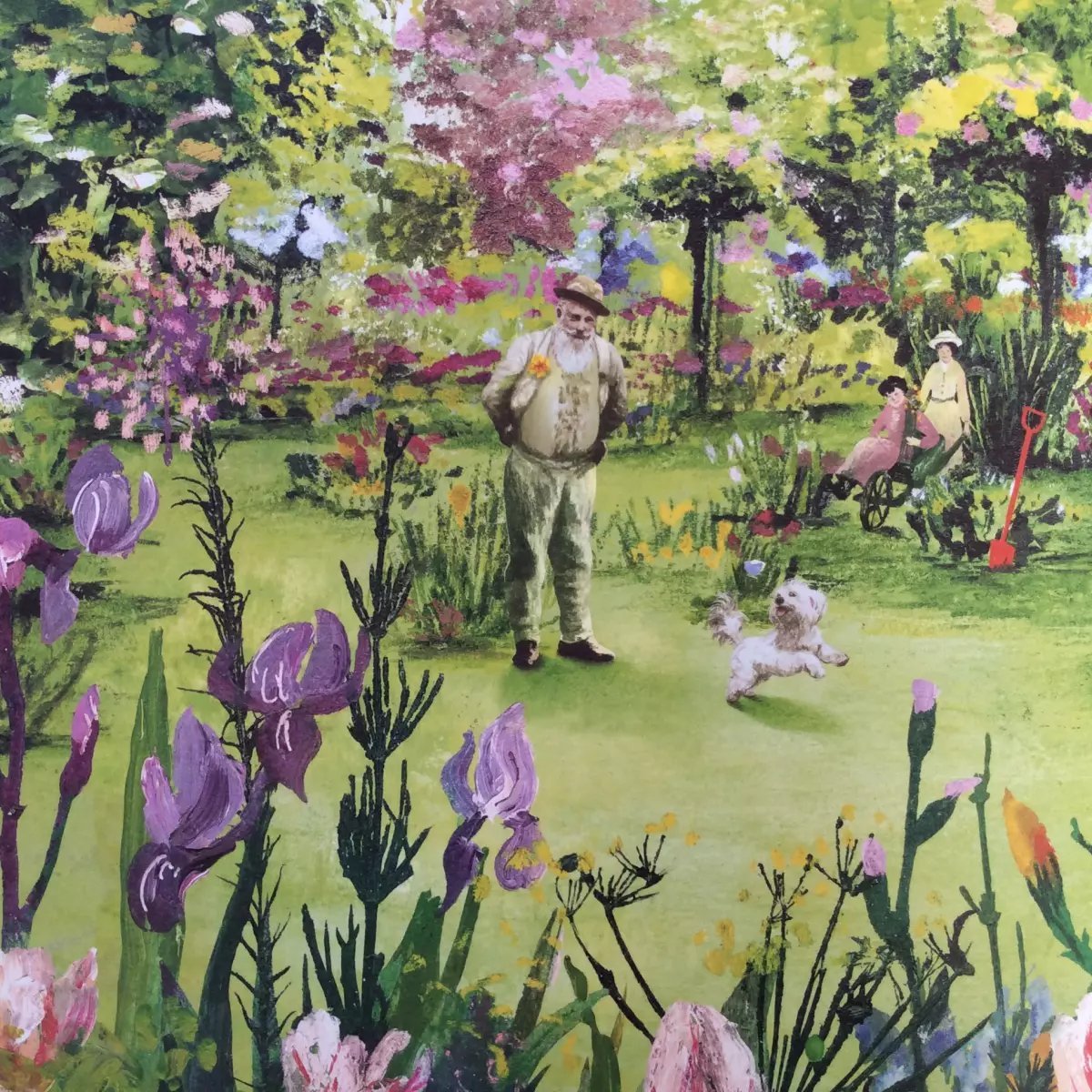 Monet Garden illustration by Katje Vermeire