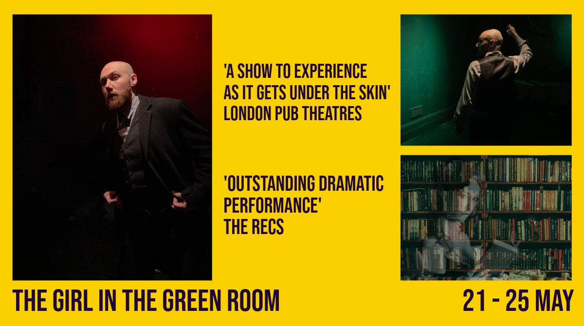 ‘The Girl in the Green Room’ by @ActLukeAdamson opens next week at the Jack! After its Five Star, award-nominated run @PengeTheatre, this atmospheric ghost story is getting a new life at the Jack Studio for one week only! Info & booking: bit.ly/4c156Fw