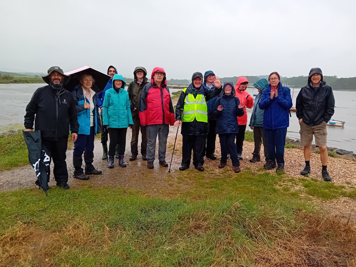 Well done to those who braved last night's rain to join @HowarthBtint's 'An evening at a National Nature Reserve' walk at @ntisleofwight's Newtown.🌦 ℹ️Why not join us for the rest of this week's #IWWF24? Sign up, here: isleofwightwalkingfestival.co.uk #IsleofWight #IOW #IWWF24