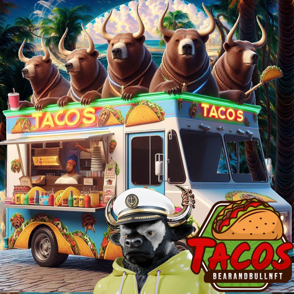 gm everyone Happy Taco Tuesday from me and @bearandbullnft I cant get Tacos in UK so if you do get any today think of me and I will try and taste them 🌮🌮🌮🌮 🌮🌮Yum Yum Nom Nom Nm #BBNFT🌮🌮