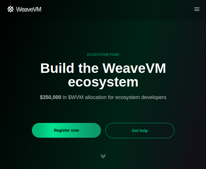 $350,000 in $WVM allocation is available for devs building out the WeaveVM ecosystem in testnet.

wvm.dev/ecosystem

With testnet right around the corner, we're looking to talk with devs who want to build DeFi, SocialFi, GameFi and interoperability protocols on top of