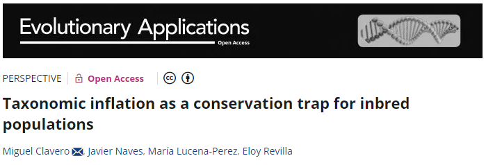 It is assumed that being a unique (sub)species is good for conservation, but it may hinder necessary actions If uniqueness is overstated, it can be a conservation trap New @ebdonana paper: Taxonomic inflation as a conservation trap for inbred populations onlinelibrary.wiley.com/doi/full/10.11…