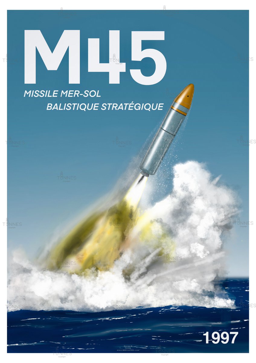 Le missile M45 est une évolution du M4. La portée est poussée à 6000kms, les têtes nucléaires sont plus furtives. 
Il est embarqué à bord des SNLE-NG Type « Le Triomphant », et adapté spécialement sur « L’Inflexible ».  Seul le SNLE NG « Le Terrible » passera directement au M51.