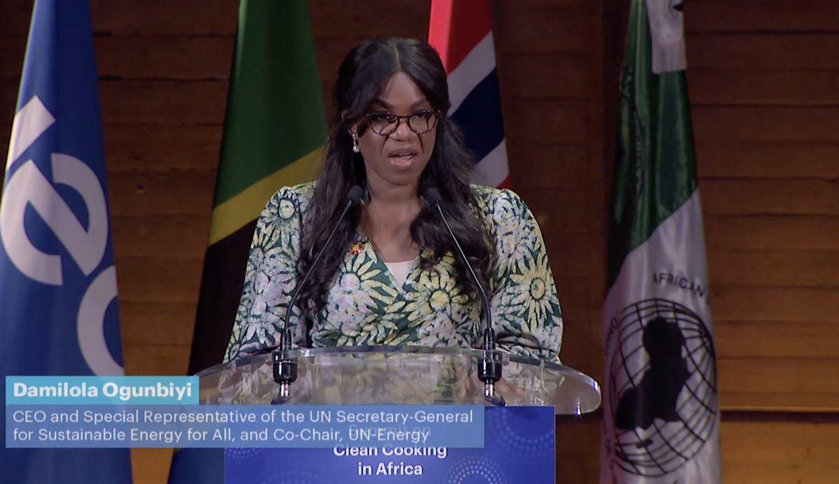 🔴LIVE: Urgent action is needed! At the @IEA #CleanCookingSummit, @DamilolaSDG7 emphasized the critical impact of #cleancooking on health, climate & gender equality. We have to make sure, that clean cooking is one of our key priorities.