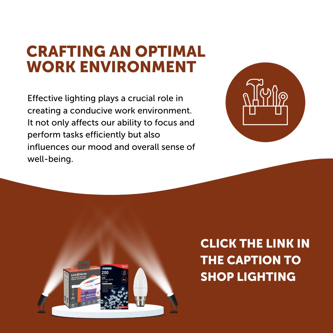 theofficeworks's tweet photo. Enhanced #workplace lighting not only boosts productivity but also enhances overall well-being. Explore our diverse selection of indoor and outdoor #lighting solutions now available. Browse here: https://t.co/ZVnXAJF2ps

#ElectricalLighting #ToolsAndHardware https://t.co/4z04Yrhinv