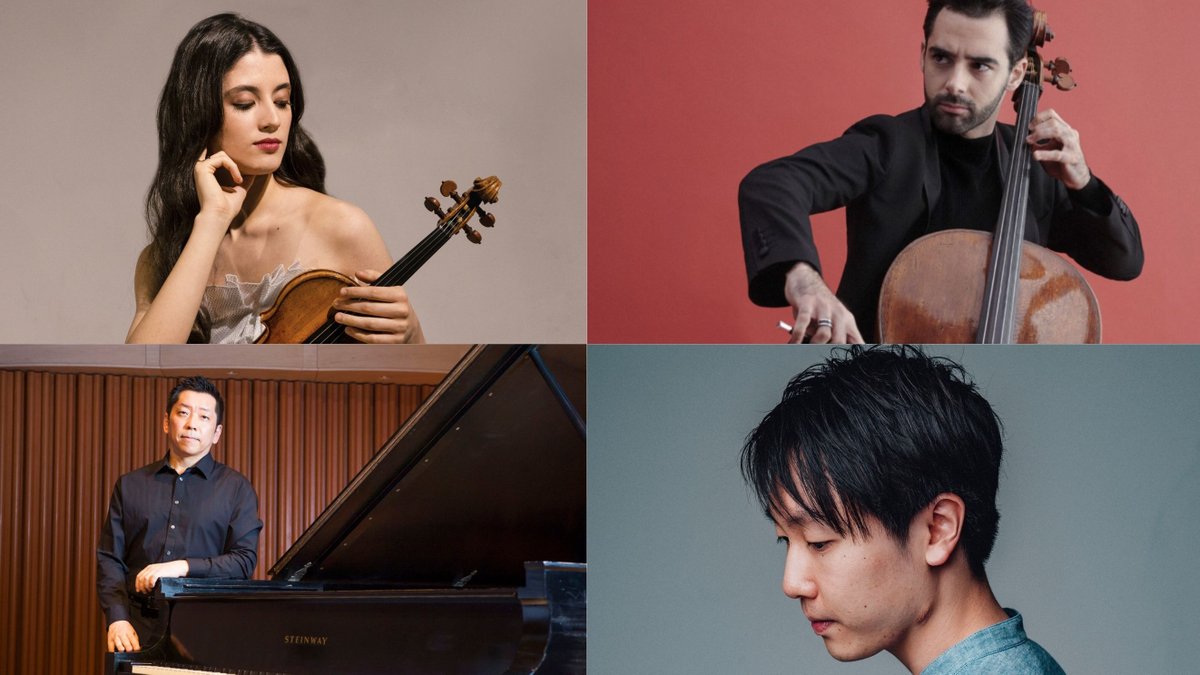 📍Kioi Hall de Tokio 🎼Ravel: Tzigane 🎼Rajmáninov: Vocalise, op. 34/14 🎻María Dueñas (v.) 🎻Stephen Kim (v.) 🎻Pablo Ferrández (vc.) (@Pablo_Ferrandez) 🎹Akira Eguchi (@Akira__Eguchi) ⏳Disponible hasta el 24/05/2024 🔊rtve.es/a/16098656/