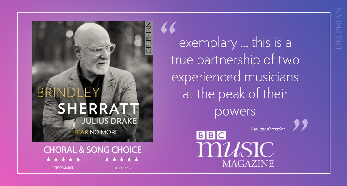 The latest BBC @MusicMagazine has dropped, and we couldn't be prouder to see @brinsherratt & @juliusdrake's 'Fear No More' as CHORAL & SONG CHOICE 🏆 'gorgeous ... Sherratt relishes every fricative and plosive' ⭐️⭐️⭐️⭐️⭐️ | ⭐️⭐️⭐️⭐️⭐️ Review in full 👇 classical-music.com/reviews/fear-n…