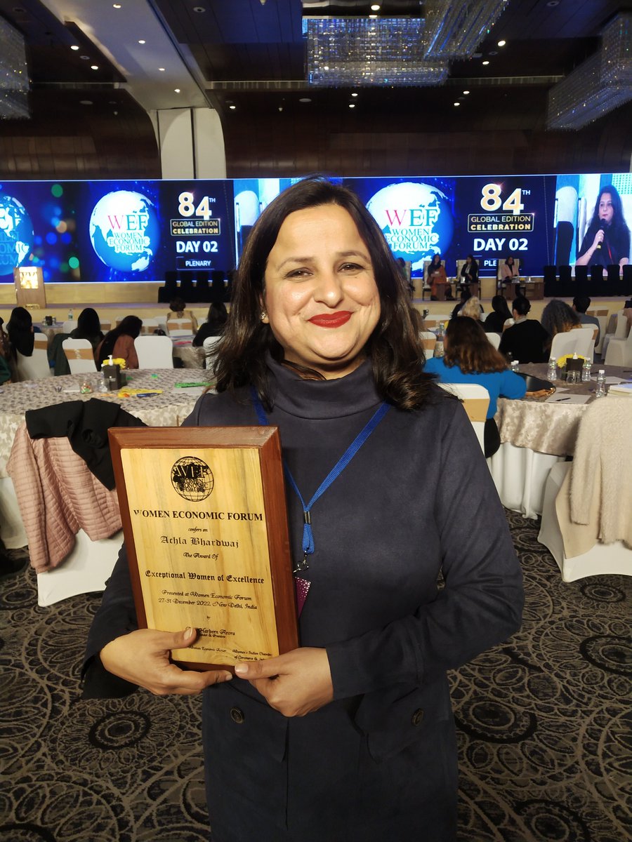 IMindifi's tweet image. Women Economic Forum Confers on &quot;Achlaa Bharaddwaj (NLP Coach)&quot; the Exceptional Woman of Excellence award.💕
.
#empowerment #nlpcourse #nlptrainer #neurolinguisticprogramming #nlpindia #bestnlptrainerinindia #achlabhardwaj #nlpcoach #powerwoman #nlp #transformation #viral #award