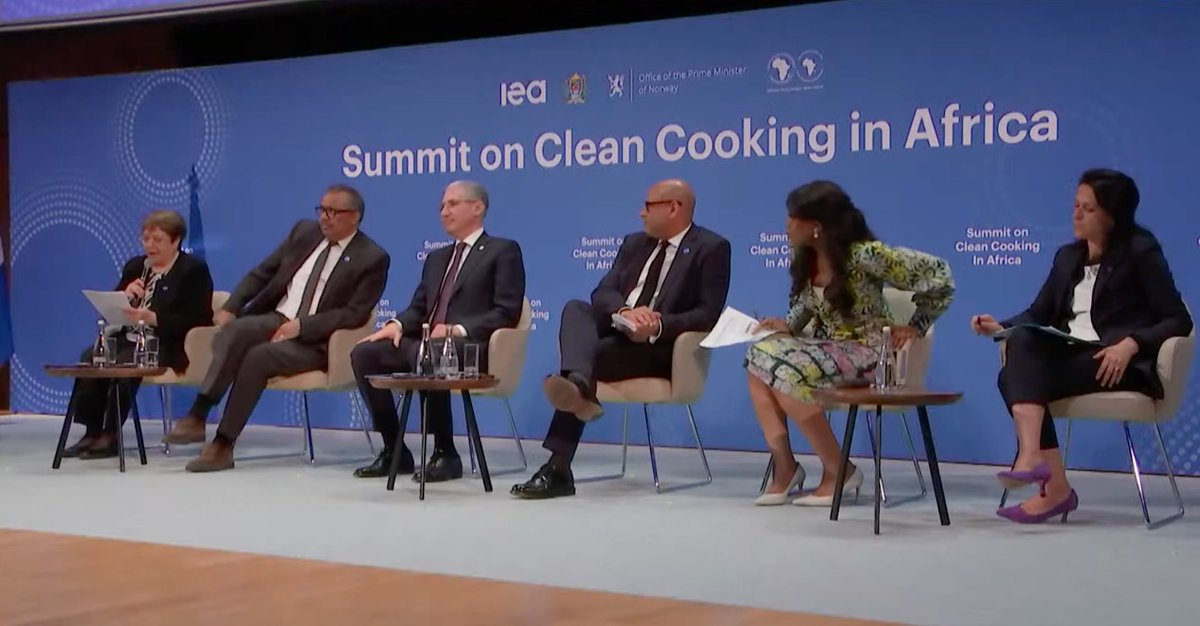 At the Summit on Clean Cooking in Africa, I have joined @WHO DG @DrTedros, @COP29_AZ President-Designate, @UNFCCC's @simonstiell, and others. We are discussing how to mobilise greater commitment to advance the global #cleancooking agenda. Watch LIVE: youtube.com/watch?v=uVBL5z…