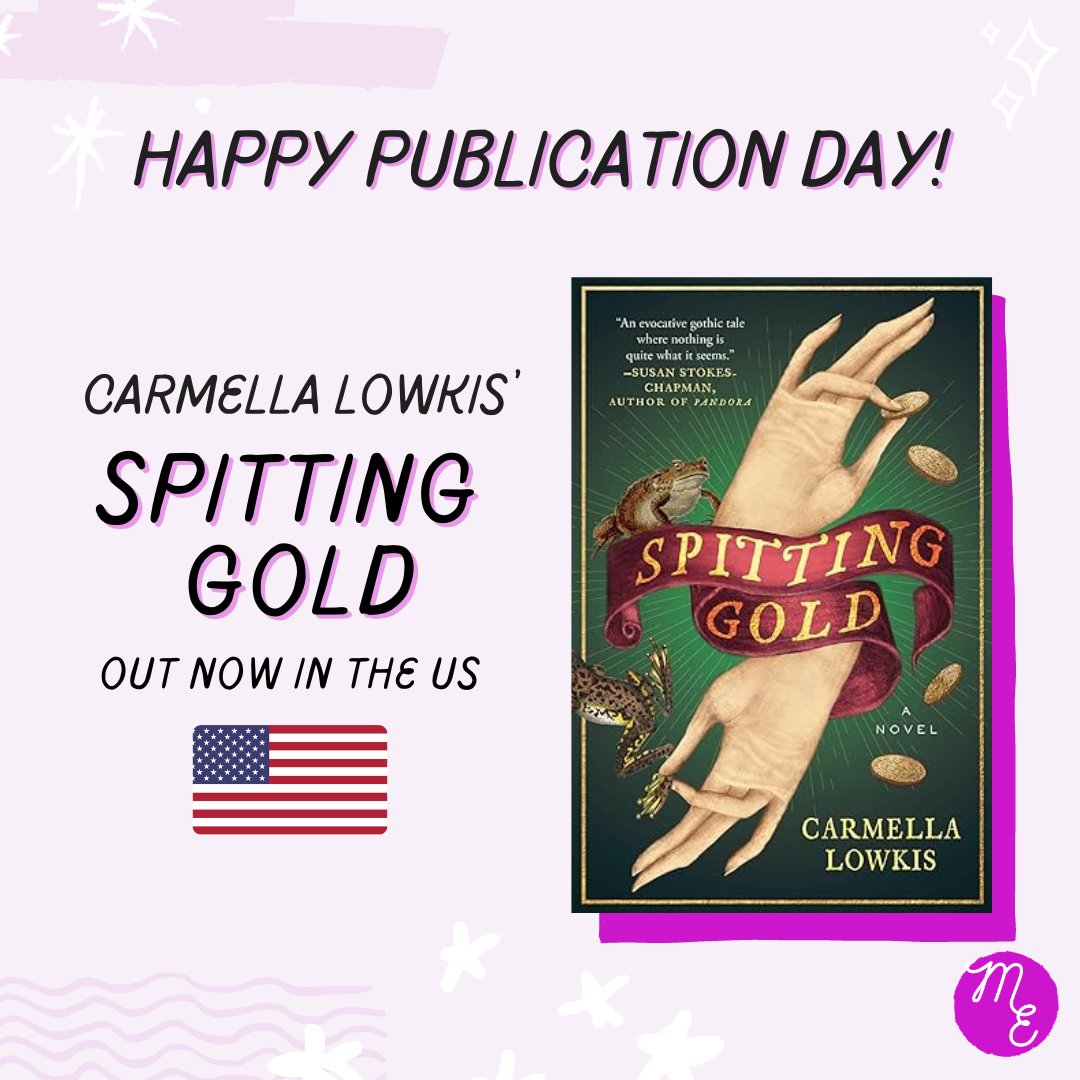 Happy US publication day to @carmellalowkis and her deliciously haunting debut, SPITTING GOLD! 🥳 @AtriaBooks