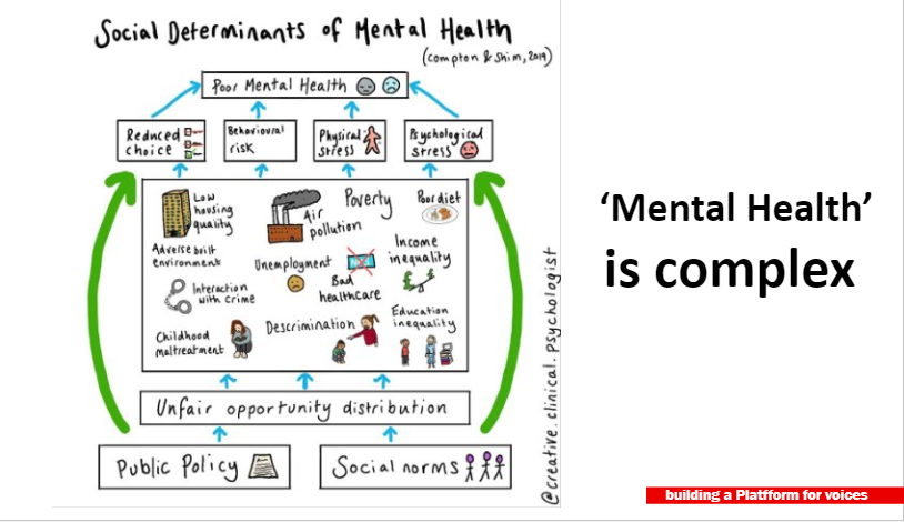 maudsleycharity's tweet photo. Dr Jen Dafflin from Platfform on the social determinants of mental health at the Maudsley Charity and Children in Need conference today on Poverty and Mental Health. https://t.co/HnluMWYagk