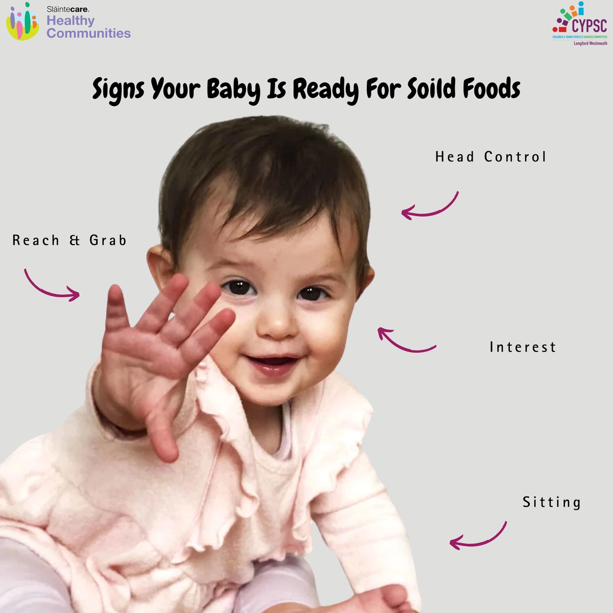 CypscLw's tweet image. National Weaning Week - Day Two

Between 17 and 26 weeks (4 to 6 months), your baby may begin to show some signs they are ready to start eating solid food.

For further details scan QR code below or visit our collated weaning resource list: 

cypsc.ie/_fileupload/Do…