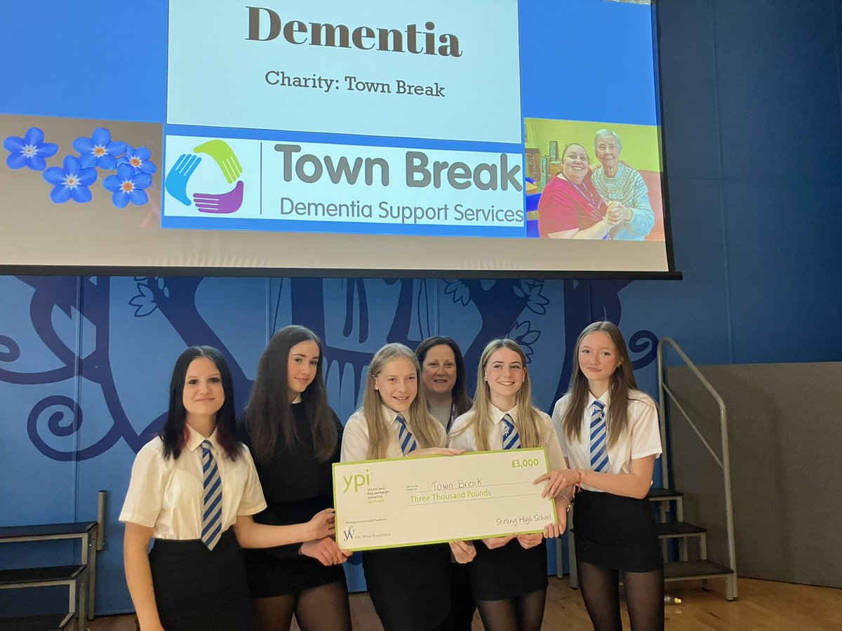 Fantastic creativity and confidence al round at <a href="/Stirling_High/">Stirling High School</a> YPI final made for a very tricky judging decision.

The winners in the end were representing <a href="/TownBreak/">Town Break</a> but great to hear more about <a href="/CruseScotland/">Cruse Scotland</a> <a href="/MaggiesCentres/">Maggie's Centres</a> and <a href="/SDWomens_Aid/">Stirling Womens Aid</a>