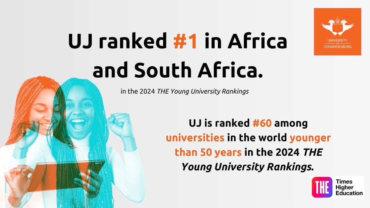 🚨🚨🚨BREAKING NEWS!

The University of Johannesburg (UJ) has secured the prestigious #1 spot in both Africa and South Africa in the 2024 <a href="/timeshighered/">Times Higher Education</a> Young University Rankings! 📚

We are excited to announce that UJ is now ranked at its highest-ever position among universities