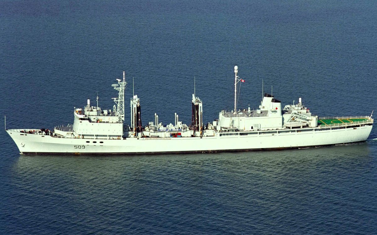 #OTD 14/5/2015 #RememberRCN -HMCS PROTECTEUR is the first of the two Protecteur class operational support ships to be paid-off, after suffering a major engine room fire in February 2014.