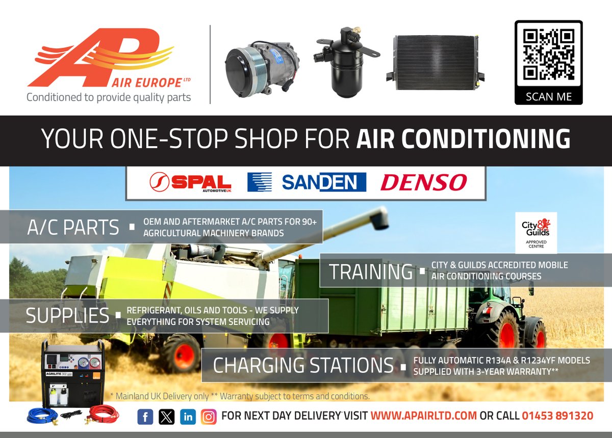 🗞🌾 Look for the #harvest special in the new @FarmersGuide out today.
❄️🚜 You’ll find us inside promoting our #agricultural #airconditioningparts, supplies & #servicemachines 
🛒❄️Order online at apairltd.com

#harvest24 #farmersguide #airconparts #acspares #silage