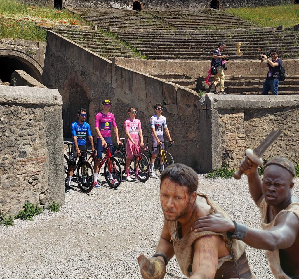 Pogimus, Milanamus, Cianamus & Danimus walk into an amphitheatre……