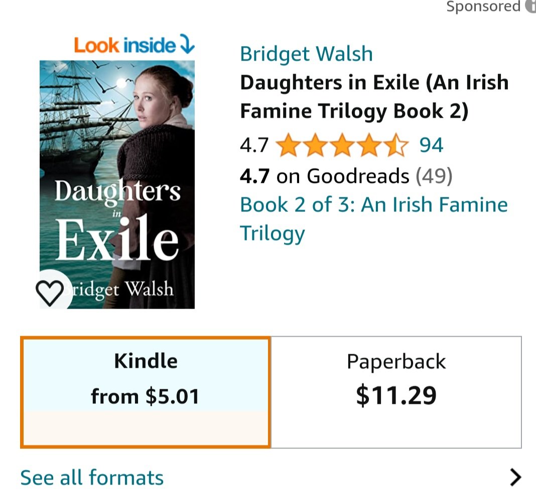 Bridget Walsh (@bridgetw1807) on Twitter photo This book and its two companions in the trilogy are all on Kindle Unlimited and free to KU subscribers. It's at #432 in amazon.com historical Irish fiction. I'd really love to see it reach 100 reviews/ratings on Amazon. Only 6 more needed! 🤞 This book and its two companions in the trilogy are all on Kindle Unlimited and free to KU subscribers. It's at #432 in amazon.com historical Irish fiction. I'd really love to see it reach 100 reviews/ratings on Amazon. Only 6 more needed! 🤞