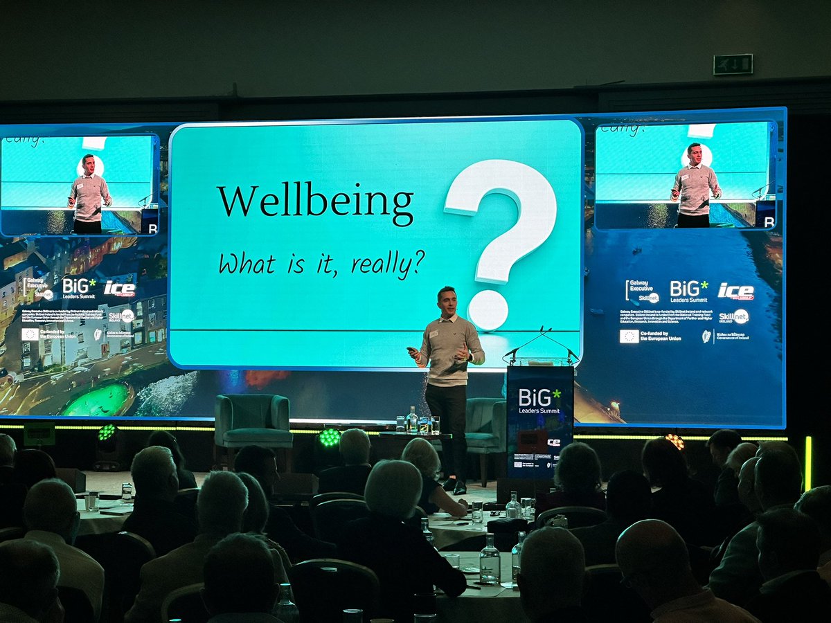 Brian Crooke from Work Well Ireland joins us to discuss the 5 Ways to Wellbeing at the #BigLeaders Summit. #SeeYouAtTheSummit @SkillnetIreland @ICEGroupTweets