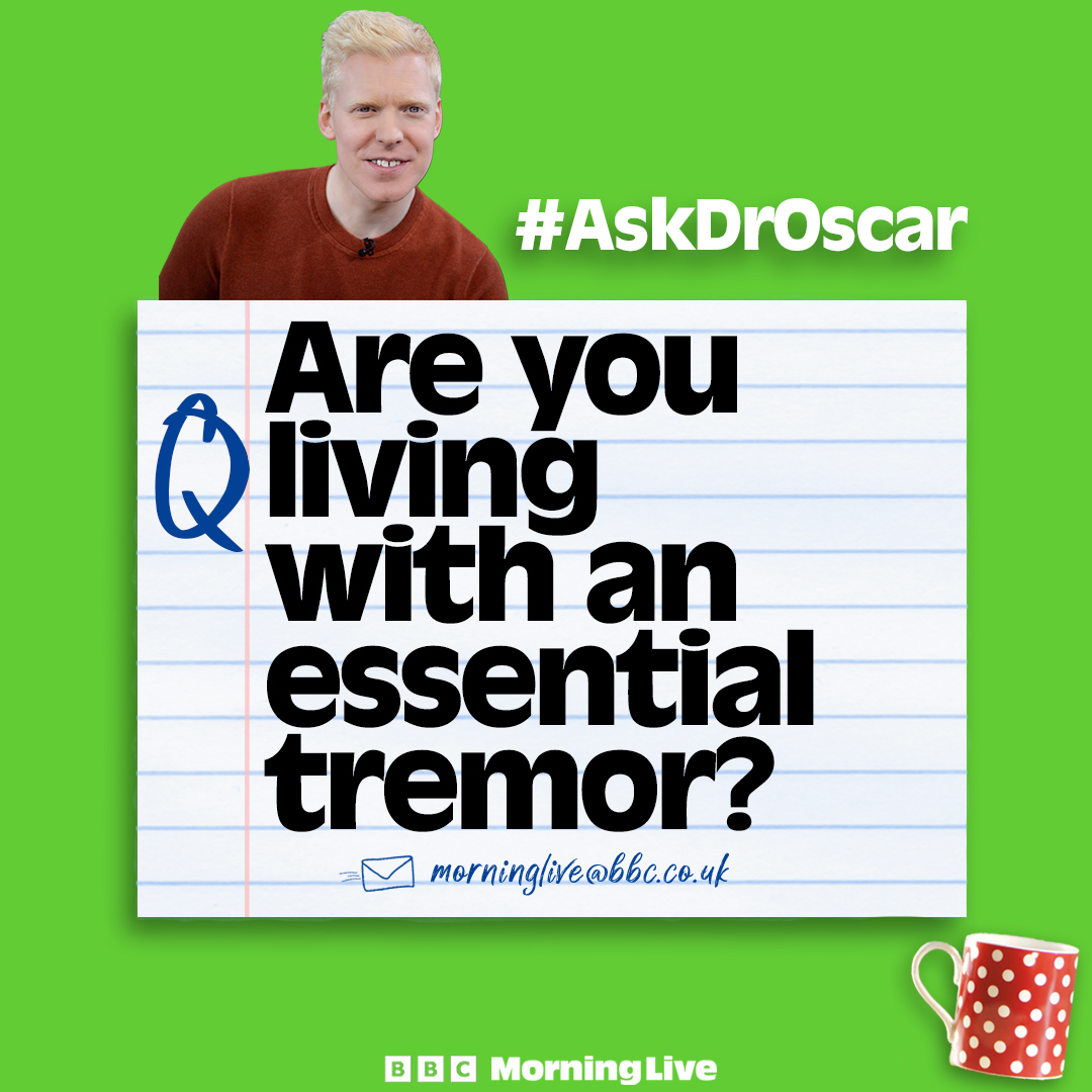 Tomorrow, @Rob_Mallard will be discussing living with an essential tremor – a neurological condition that causes uncontrollable shaking. @DrOscarDuke explains how it can affect people. Are you living with an essential tremor? Or do you know someone who is? Let us know!
