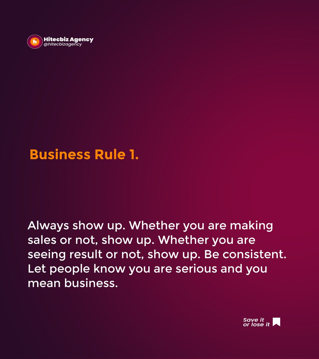 Always show up 
#BusinessGrowth #businesstips #contentmarketing