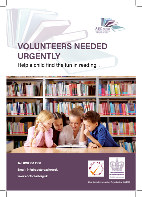 Volunteers needed urgently for @ABCtoread 

#winnersh #sindlesham #woky #wokingham #BERKSHIRE