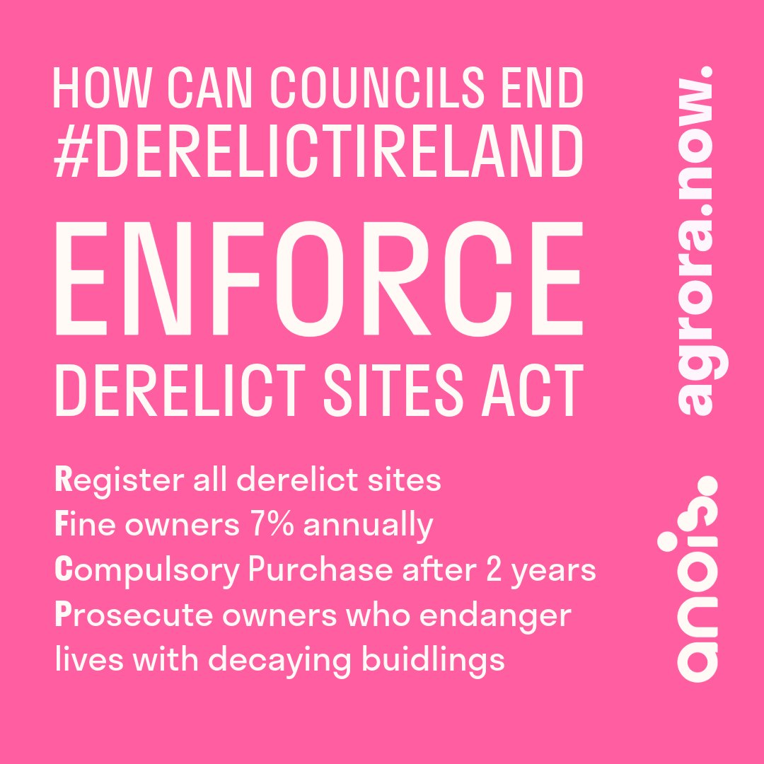 No one should have to do what @frank_oconnor & I have done
Law is in place for 34 years
It shouldn't be up to citizens or NGOs to ensure its enforced
We've provided our research, artwork & policy guidance Openly & Free so everyone benefits
#Derelictireland #HowIrelandWorks