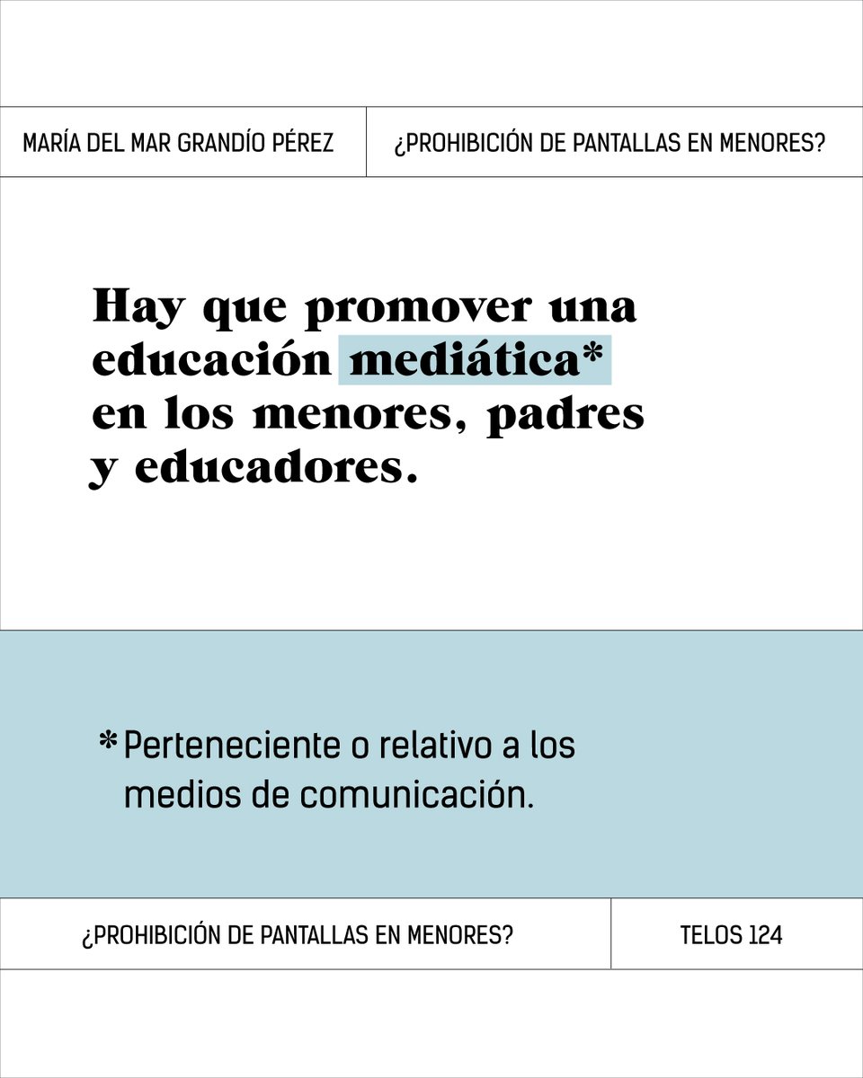 🌐 El bienestar digital como derecho y la educación mediática como propuesta en #TelosInclusiónDigital. telos.fundaciontelefonica.com/prohibicion-de…