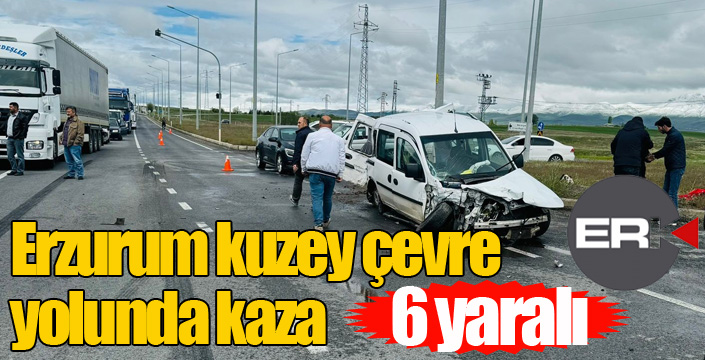 Erzurum kuzey çevre yolunda kaza; 6 yaralı erkhaber.com/erzurum-kuzey-…