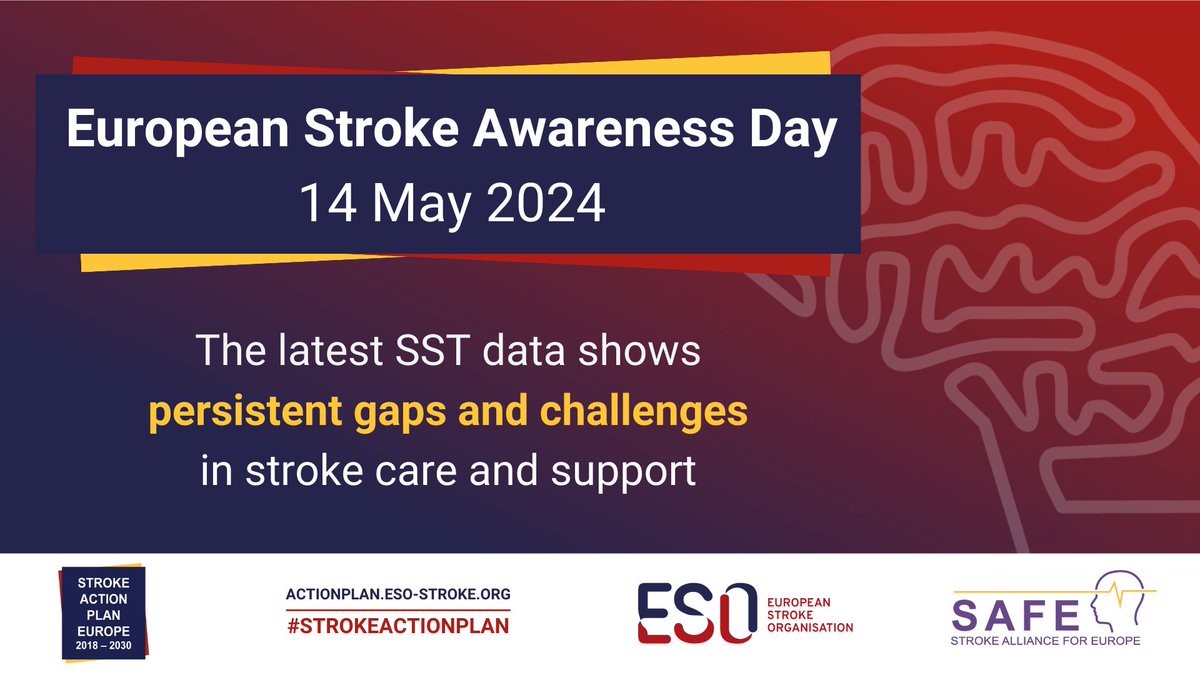 New data from the #StrokeActionPlan Stroke Service Tracker show positive signs of progress but also reveals persistent gaps & challenges in #stroke care and support. Read more here: bit.ly/3UozOjI #EuropeanStrokeAwarenessDay #ESAD2024 @ESOstroke @StrokeEurope