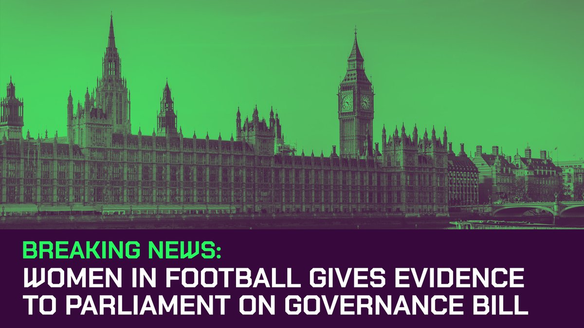 As @UKParliament scrutinises the #FootballGovernanceBill, our CEO @YvonneH147 and ambassador @JanePurdon have submitted written evidence to the Commons general committee. Their suggestions would mean a fairer deal for #WomeninFootball Here's their letter: womeninfootball.co.uk/news/2024/05/1…