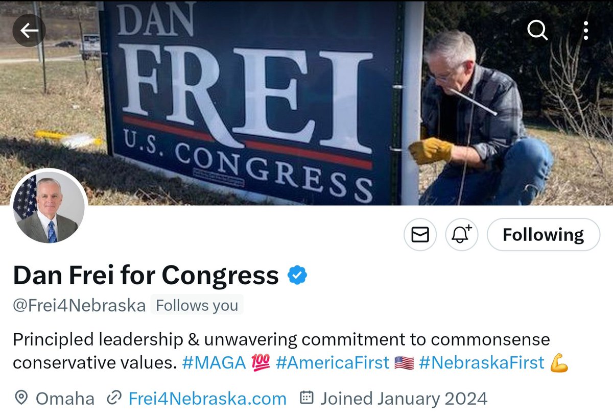 It's primary day in Nebraska! Good luck to America First Patriot Dan Frei, who's running for Congress against Uni-Party RINO Don Bacon! DemocratDon has to go! C'mon Nebraskans, vote @Frei4Nebraska Dan's the Man for the job, for America, for Nebraska!💯🇺🇲 Pass it on!!👊