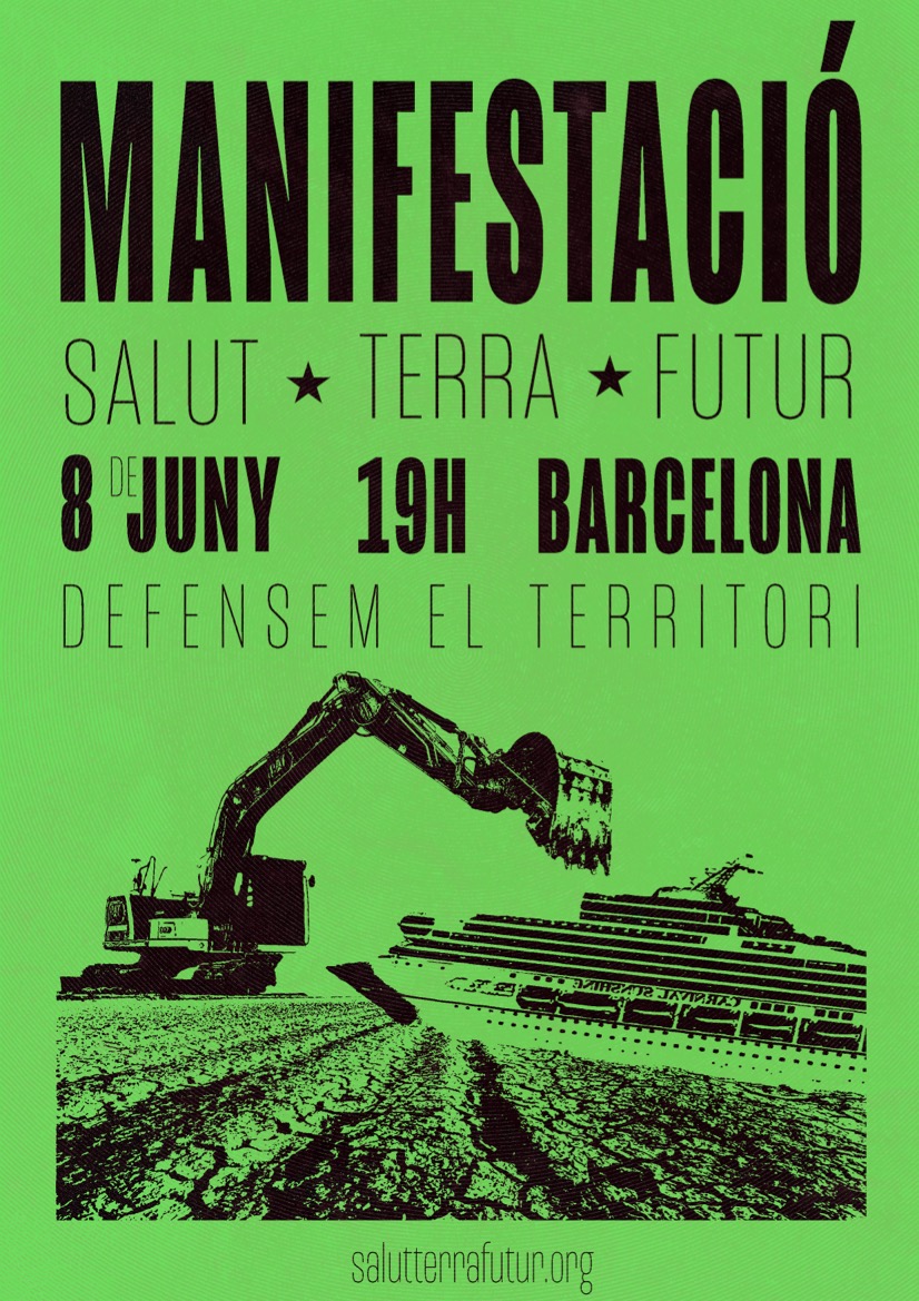 ⚠️ Després dels resultats de diumenge, aquesta manifestació encara pren més importància... el 8 de juny tothom a Barcelona! salutterrafutur.org