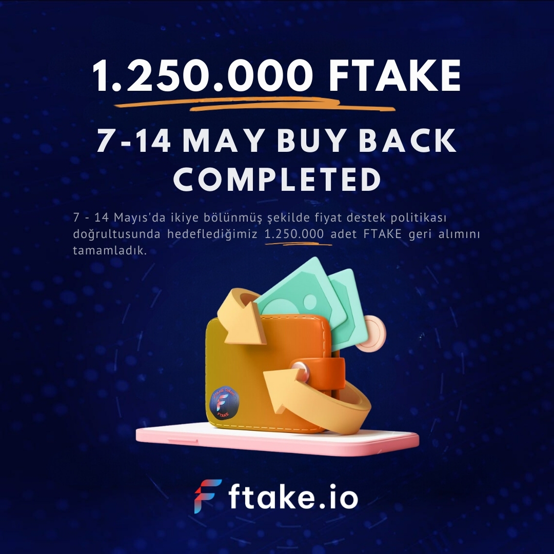 BuyBack completed!💥

#FTAKE #Bitexen #TokenSale