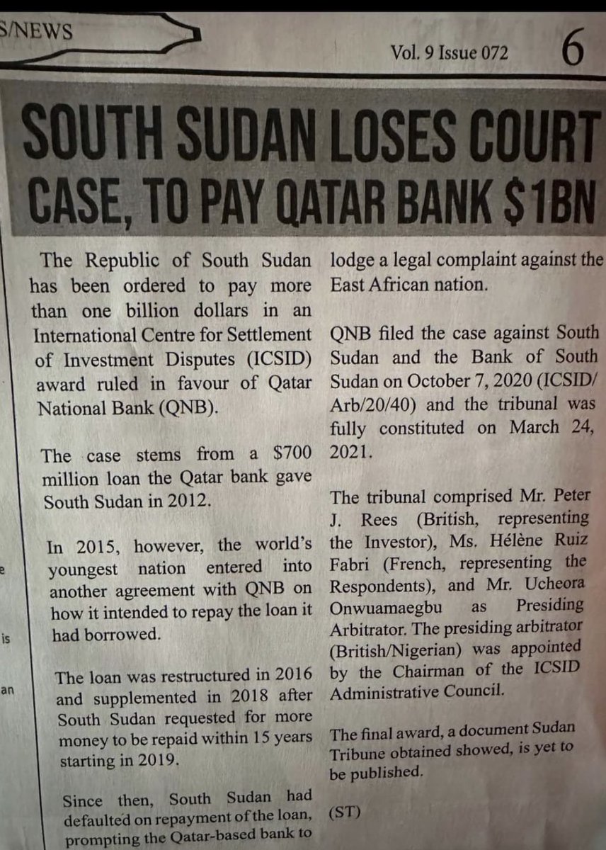 One of the reasons that would make me join South Sudan’s Directorate of public prosecutions is to avoid such grave financial losses and embarrassment to the nation. This is the effect of employing relatives instead of competent & qualified lawyers #SSOT