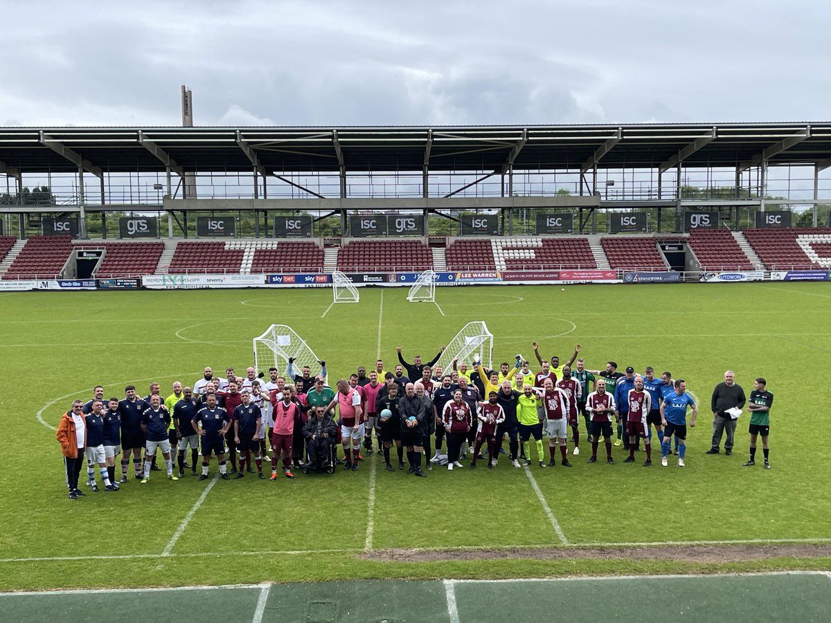 Our Annual 'Heads Up' Mental Health Festival is Underway with 9 teams competing at Sixfields Stadium today⚽️ Good luck to all the teams from NTFC, Recovery House, The Bridge, @StAndrewsCare & FC Equalise who are competing for todays trophy🏆 #ProudToBe #ConnectingCommunities