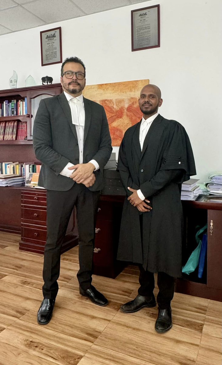 Mr. Alexander Adam Afif took his Oath of Allegiance and Official Oaths before the Chief Justice this Tuesday 14 May as Assistant State Counsel in the #AttorneyGeneral Office. He was accompanied by some of his colleagues and mentors to the Supreme Court where the ceremony was held