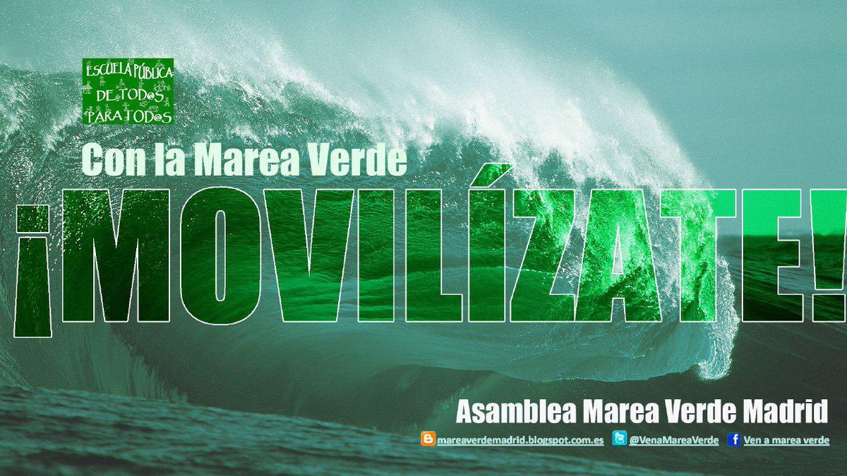 🟢 🗓️ Próximas 🗓️ 🟢 convocatorias mareaverdemadrid.blogspot.com/search/label/C… 🟩🟢 Razones para las 🟢🟩 huelgas y movilizaciones del 8 y 21 de mayo de 2024 mareaverdemadrid.blogspot.com/2024/05/razone… 🟢 🟩 Razones 🟩🟢 para la movilización mareaverdemadrid.blogspot.com/2022/09/razone…