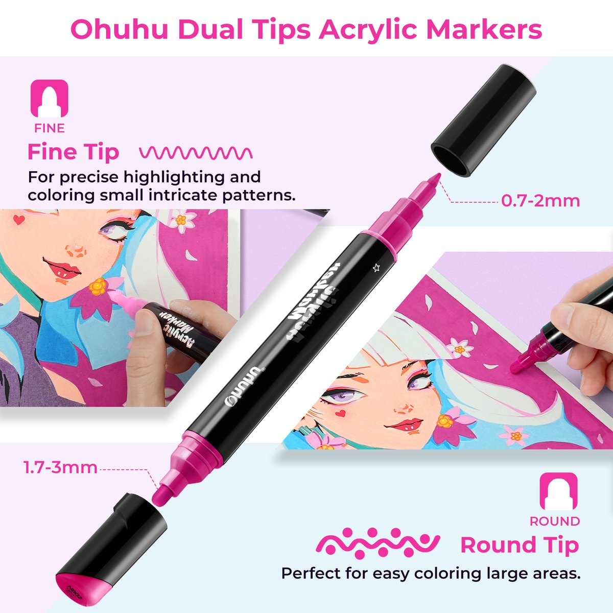🚀Exciting News! 🎨 Introducing the NEW Ohuhu 30 Colors Acrylic Paint Pens! Get ready to elevate your artwork with our latest innovation. 😍Welcome Our new Ohuhu art partner on May 15th! 🙌Does there anyone want to try out it first?🤩 #Ohuhu #OhuhuAcrylic