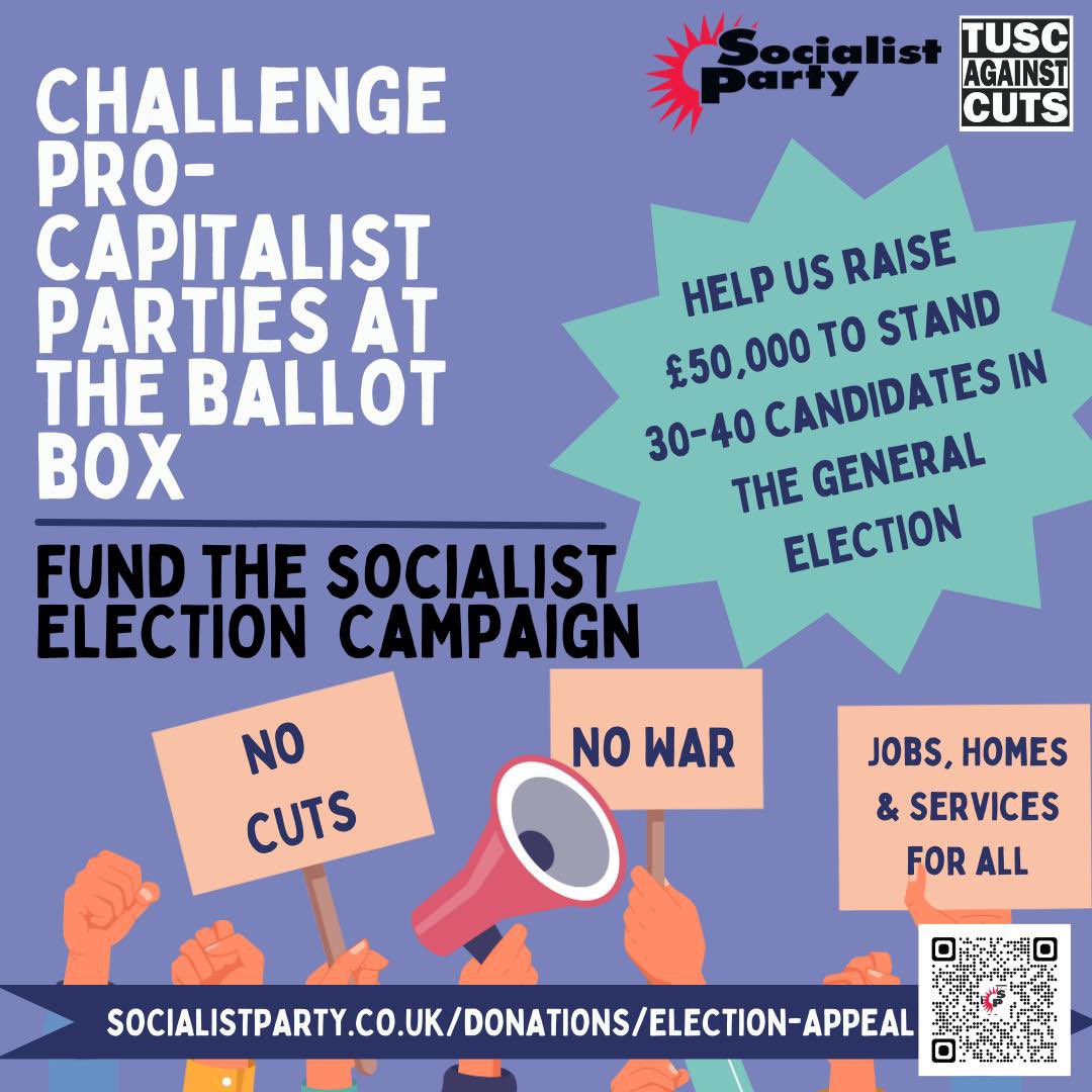 Looking to stand parliamentary candidates at the general election this year, can you donate to the fund to stand anti war, anti imperialist candidates. ✊️✊️