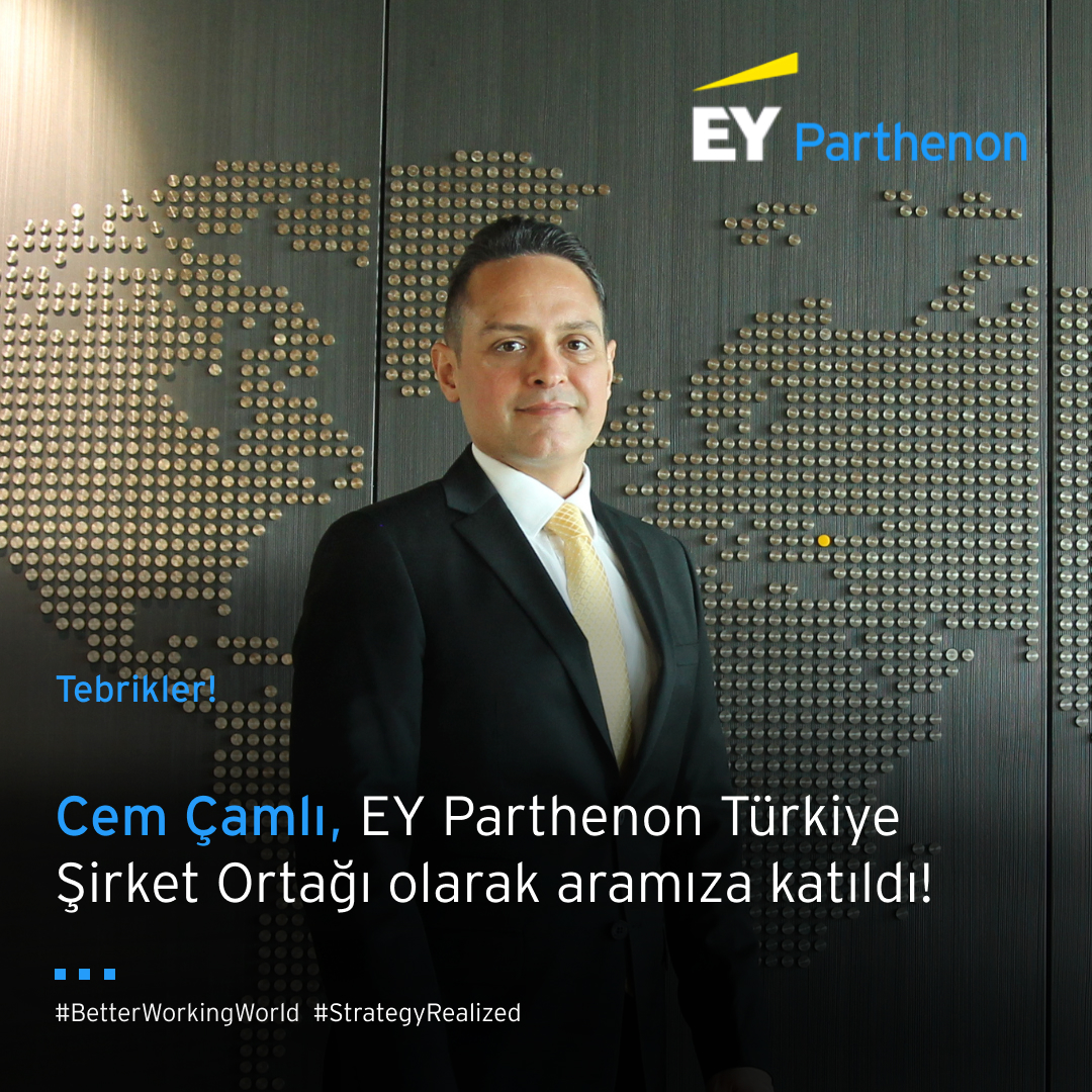 EY Parthenon Türkiye Şirket Ortağı olarak aramıza katılan Cem Çamlı’ya hoş geldin dileklerimizi iletiyor, yeni görevinde başarılar diliyoruz! #EYParthenon #StrategyRealized #EYTürkiye