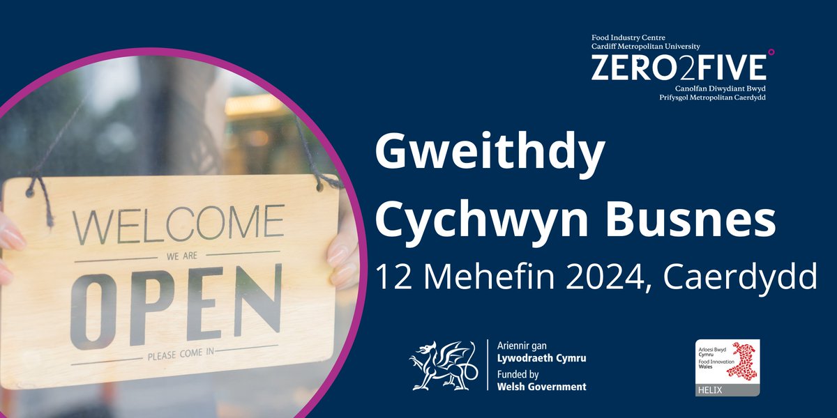 Mae ein Gweithdy Cychwyn Busnes yn ddelfrydol ar gyfer busnesau bwyd a diod newydd sy'n edrych i gael mewnwelediad i hanfodion cynllunio busnes, diogelwch bwyd, deddfwriaeth ac ymchwil i'r farchnad.

📅Cofrestrwch yma: eventbrite.co.uk/e/start-up-wor…