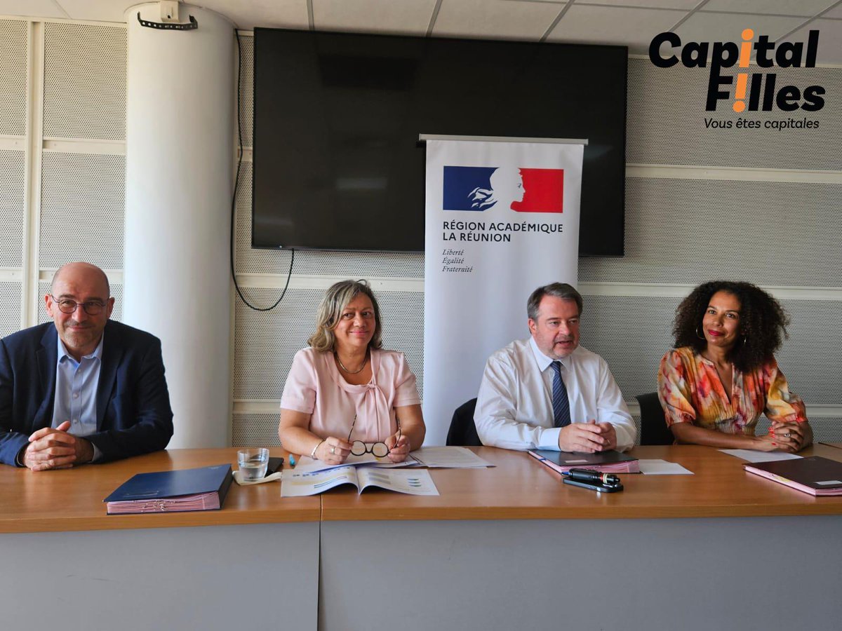 🚀 Lancement du programme Capital Filles à La Réunion ! 🚀 En partenariat avec le préfet et l'académie, nous nous engageons à favoriser l'égalité des chances pour les lycéennes des quartiers prioritaires et ruraux. Ensemble, ouvrons de nouvelles voies pour un avenir équitable !