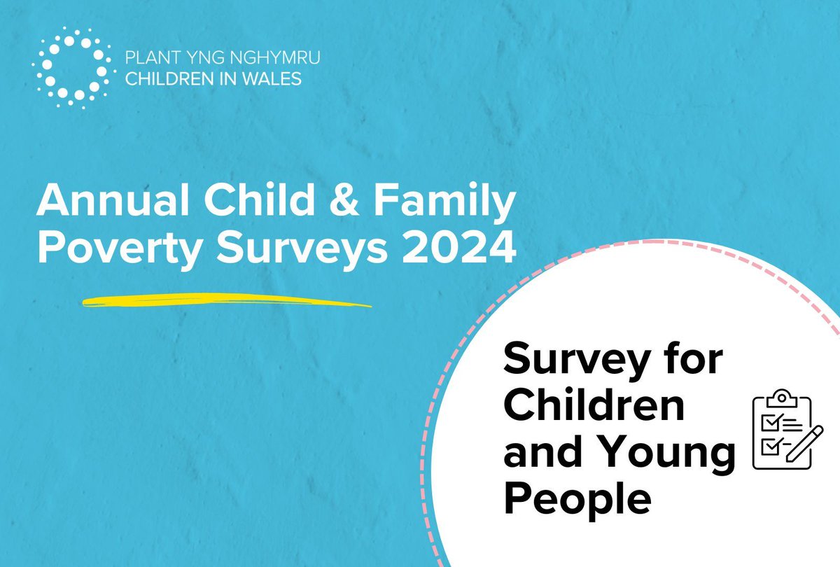 Do you work with children & young people? 🧒 We want to hear their voices, opinions & experiences of poverty in Wales. 📝 Click here for the survey 👇 buff.ly/4dk9cZN #PovertySurveys2024 #ChildrensRights #Poverty