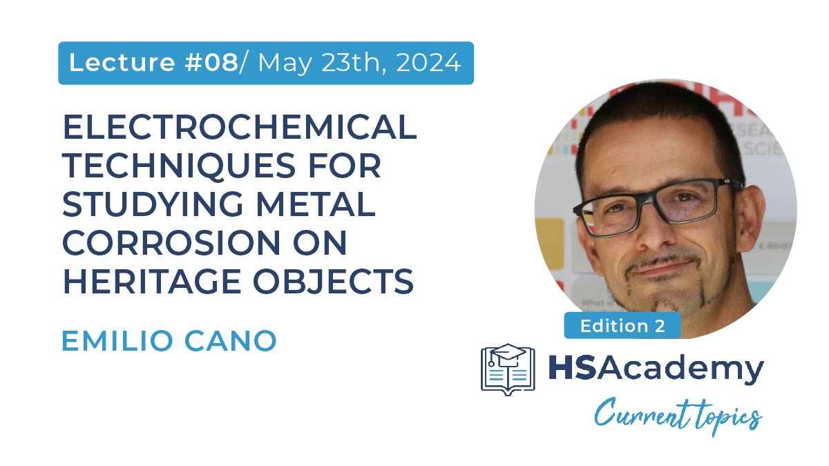 IPERION HS (@iperion_hs) on Twitter photo The penultimate lecture of the #CurrentTopicsHS Ed. 2 is happening on May 23!
🎙️Emilio Cano, <a href="/emiliocanod/">Emilio Cano</a> - a Senior Scientist at @CENIM_CSIC - will present #electrochemicaltechniques in #heritagescience!
📖#metalcorrosion
🎧Register: bit.ly/44E3qhZ
<a href="/ErihsEu/">E-RIHS EU</a>
<a href="/PaisPti/">PTI-PAIS: Patrimonio Abierto</a> The penultimate lecture of the #CurrentTopicsHS Ed. 2 is happening on May 23!
🎙️Emilio Cano, <a href="/emiliocanod/">Emilio Cano</a> - a Senior Scientist at @CENIM_CSIC - will present #electrochemicaltechniques in #heritagescience!
📖#metalcorrosion
🎧Register: bit.ly/44E3qhZ
<a href="/ErihsEu/">E-RIHS EU</a>
<a href="/PaisPti/">PTI-PAIS: Patrimonio Abierto</a>