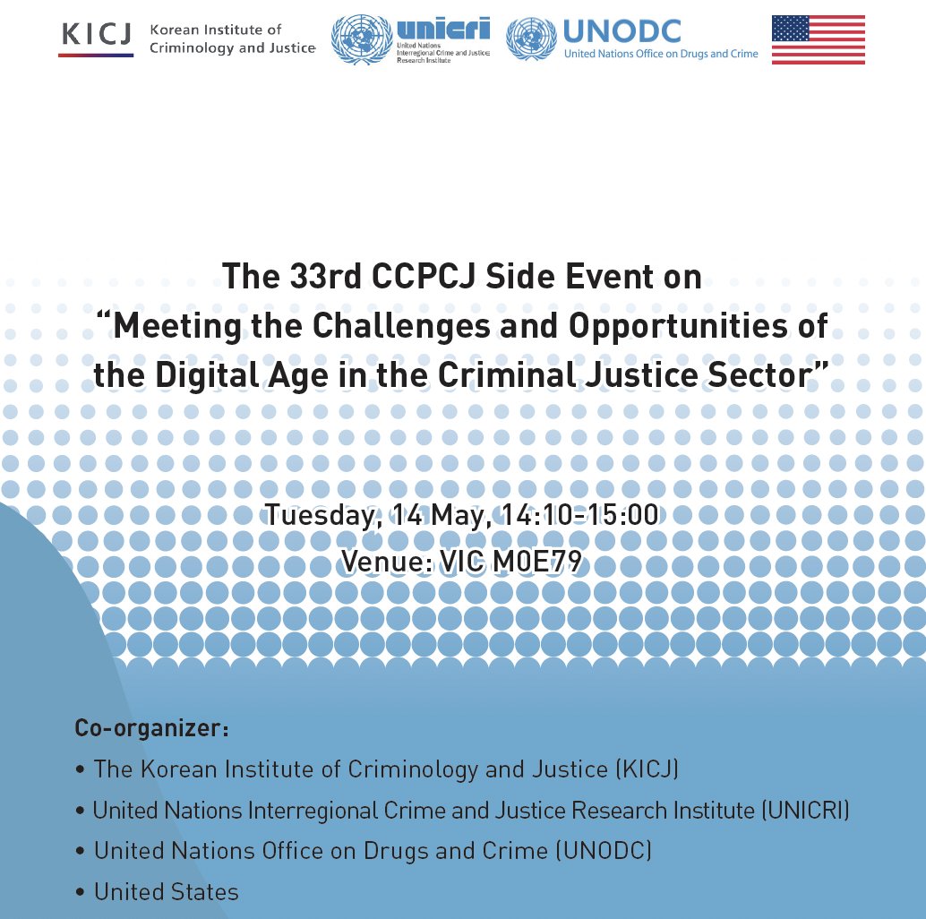 I'm so looking forward to moderating this event on #technology @CCPCJ @UNODC Vienna. Many thanks to all partners for their expert contributions to this important conversation.