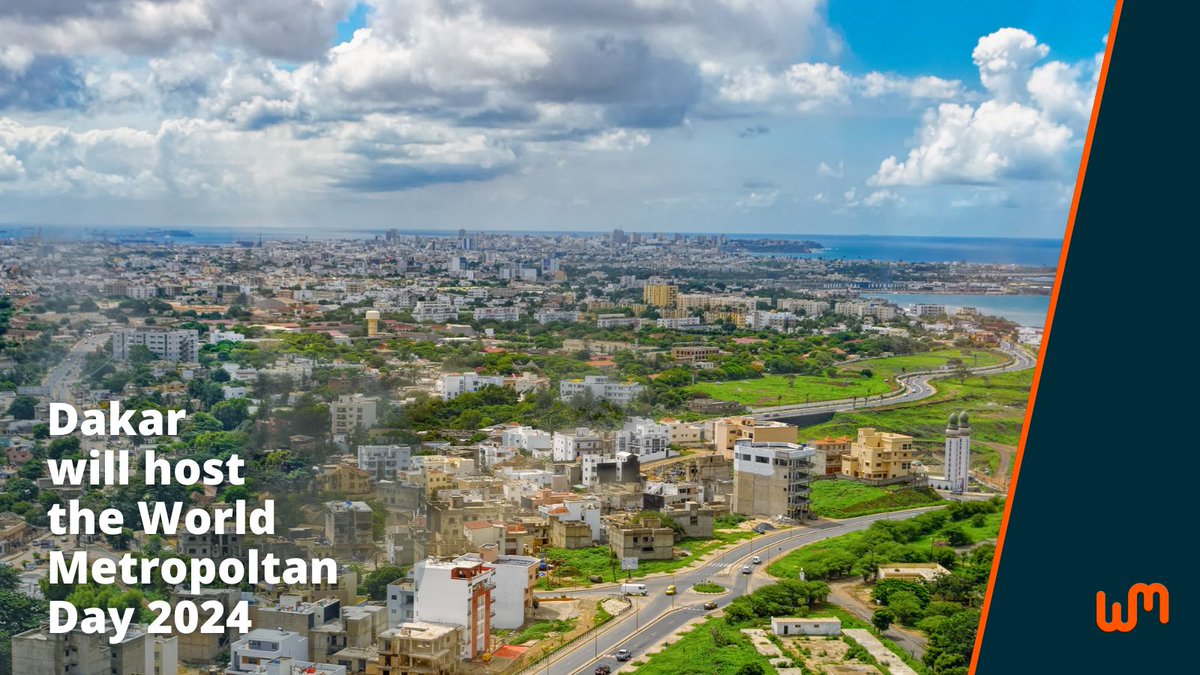 📣 Dakar will be the official host of World Metropolitan Day 2024! In collaboration with Metropolis and @UNHABITAT, the City of Dakar will organize the global observance on 14 October. 📆 This year's theme, Leading the Just Transition, is aimed to explore the critical role